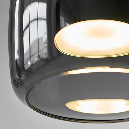 Renzo – Lampe pendante en verre cuivre italien
