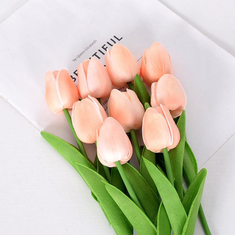 Talia – Mini-Tulipes en PU comme fleurs déco artificielles