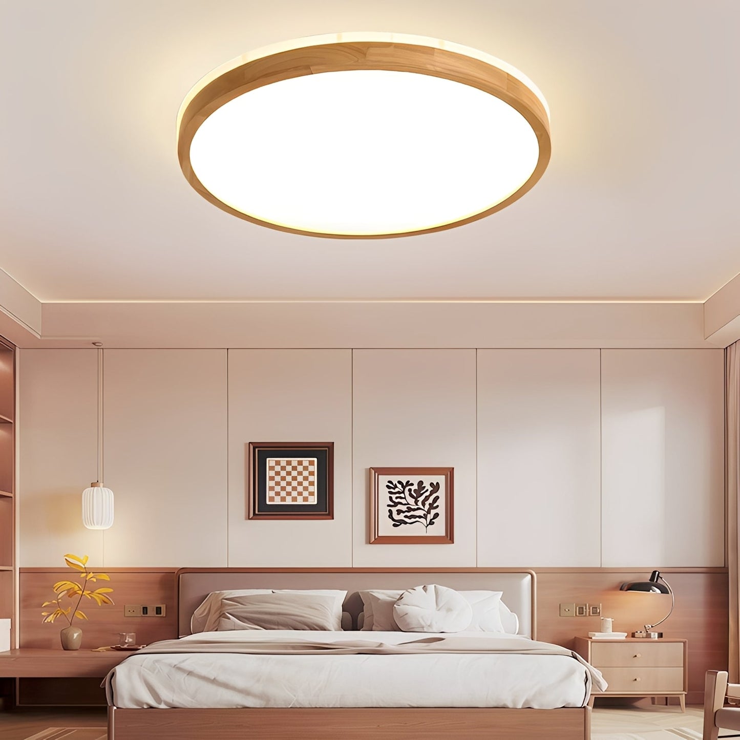 Arvid – Lampe de plafond LED en bois