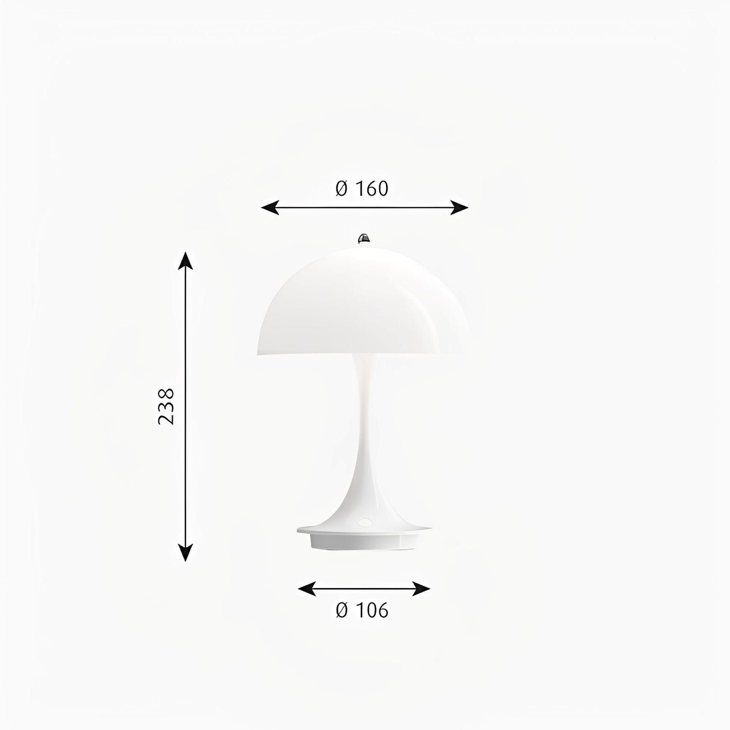 Felix – Lampe de table champignon rechargeable par USB
