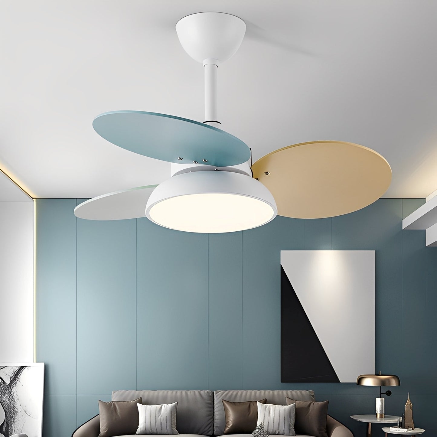 Levin – Ventilateur de plafond moderne avec lampe