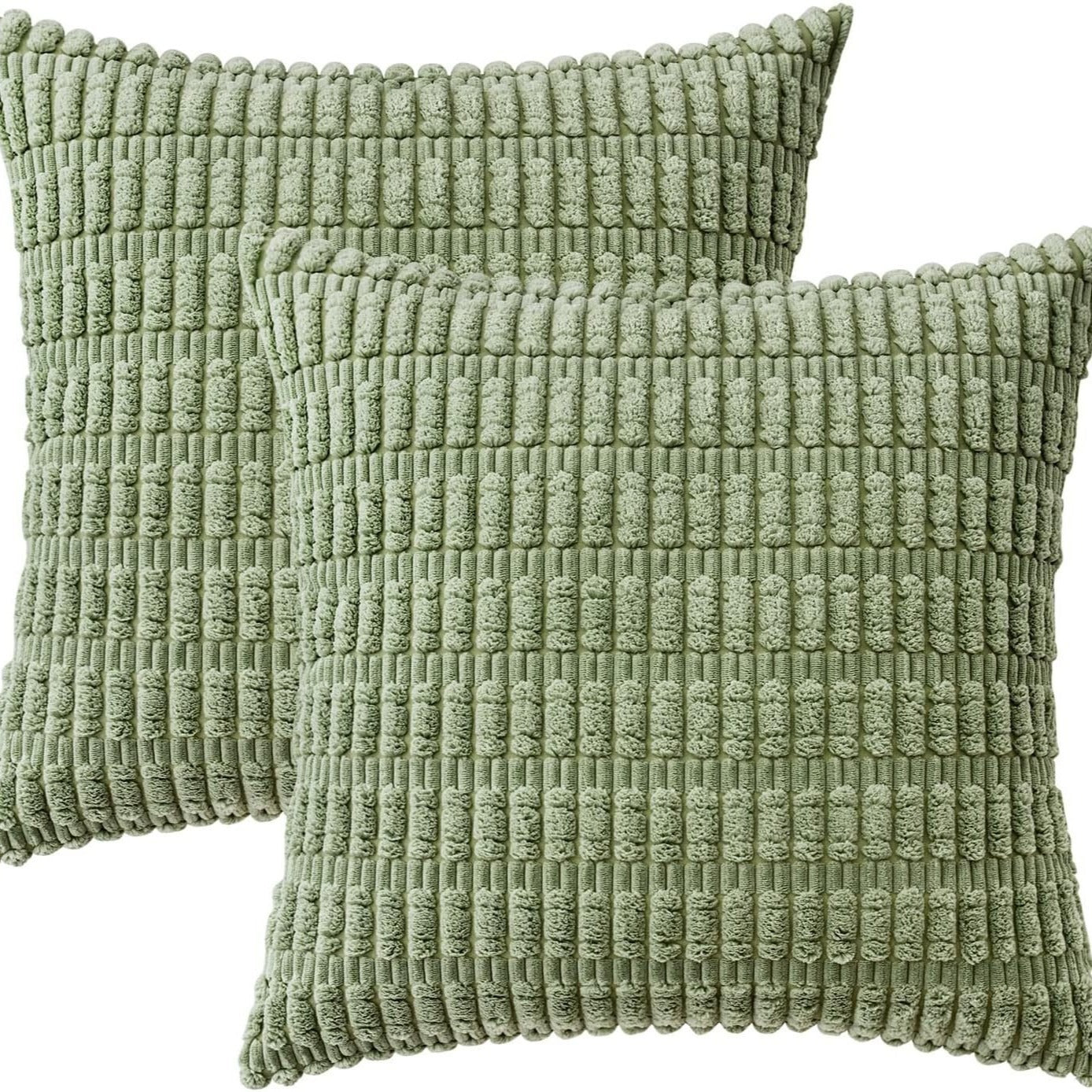 Whea – Coussin en velours côtelé avec structure en épis de blé
