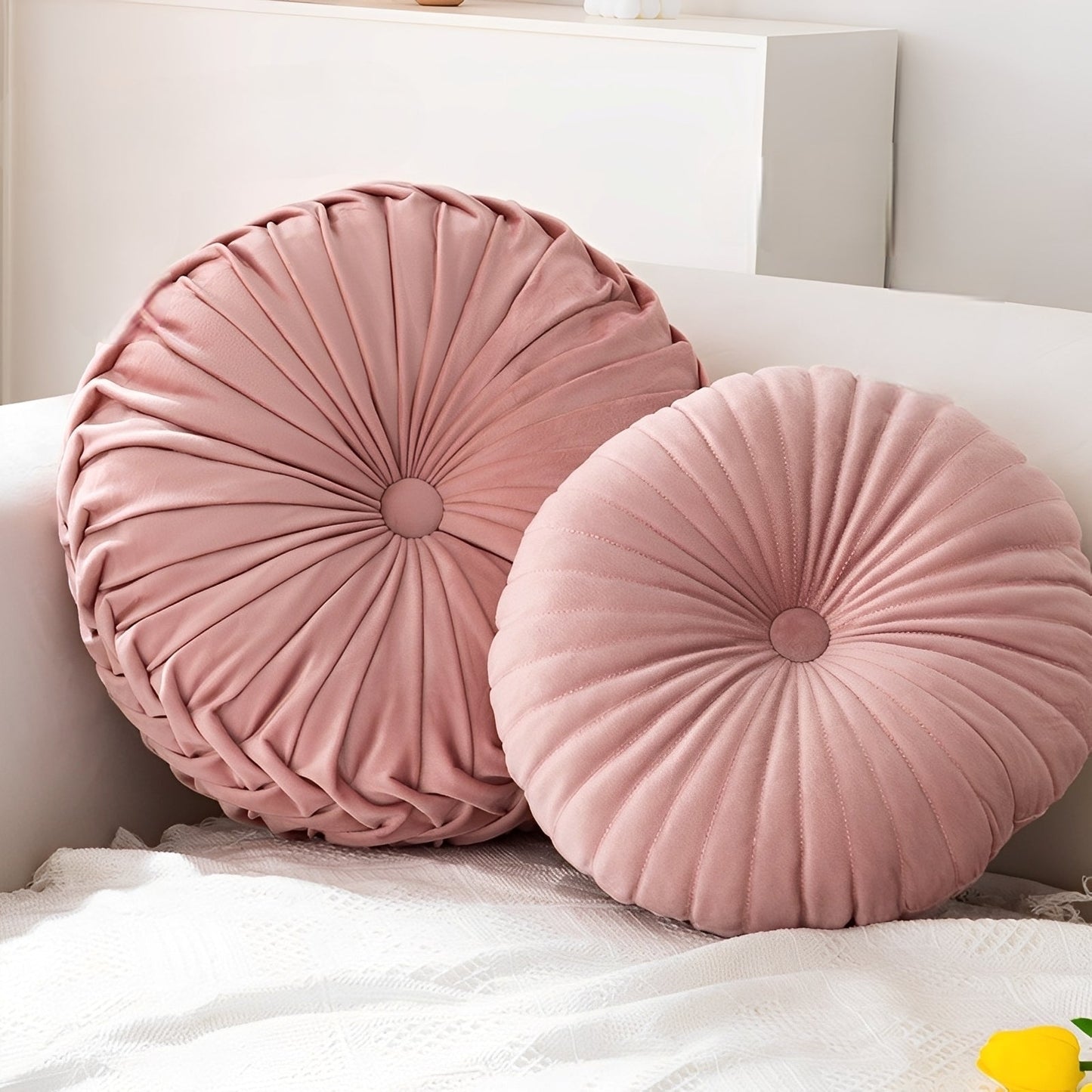 Rikka – Coussin rond en forme de citrouille