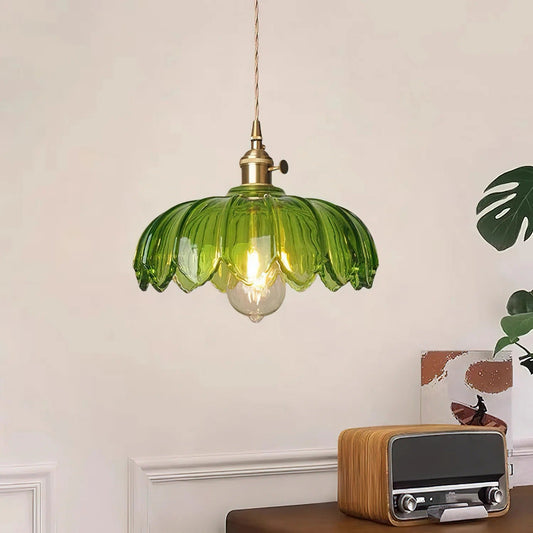 Celeste – Lustre de café en laiton et verre