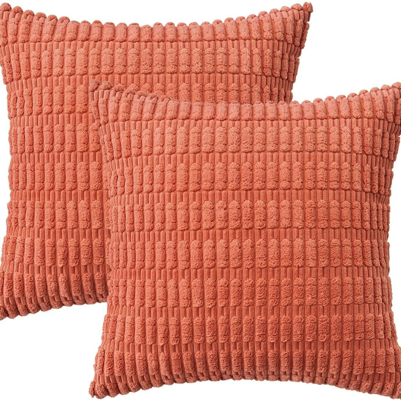 Whea – Coussin en velours côtelé avec structure en épis de blé
