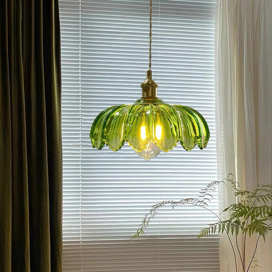 Celeste – Lustre de café en laiton et verre