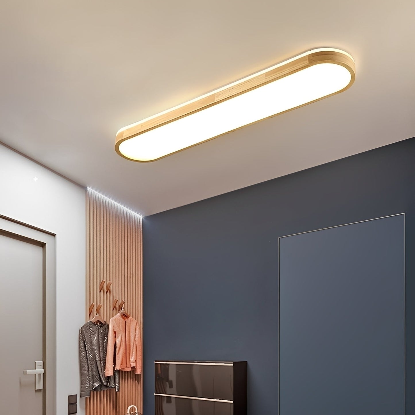 Draco – Lampe de plafond LED ovale en acrylique stylisée