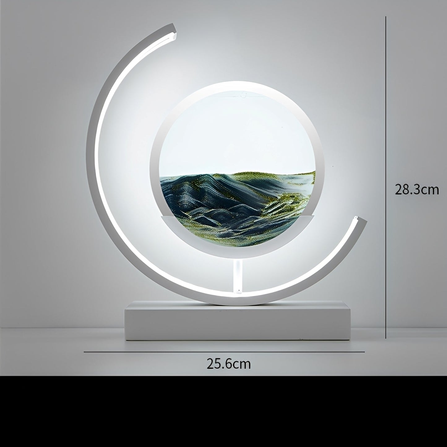 Meilin – Lampe de table en verre chinoise design sablier