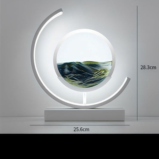 Meilin – Lampe de table en verre chinoise design sablier