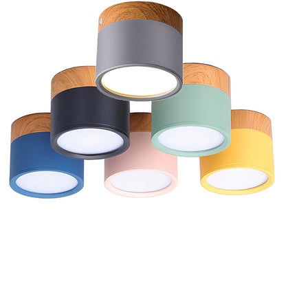 Noah – LED Macaron Veinure Bois Downlight