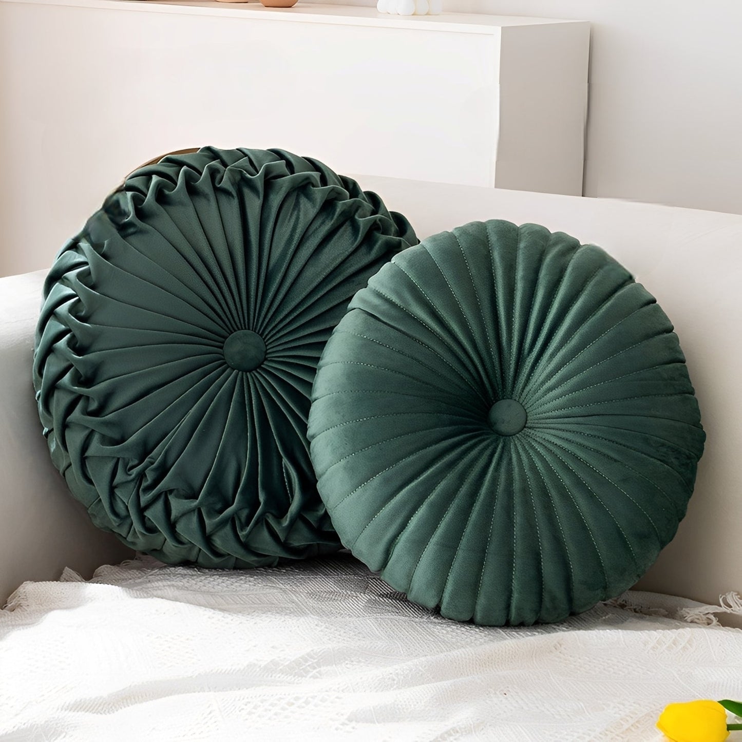 Rikka – Coussin rond en forme de citrouille