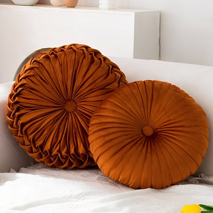 Rikka – Coussin rond en forme de citrouille