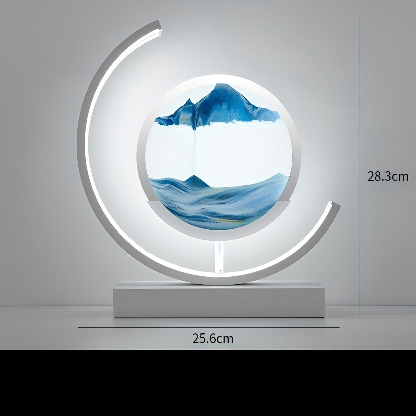 Meilin – Lampe de table en verre chinoise design sablier