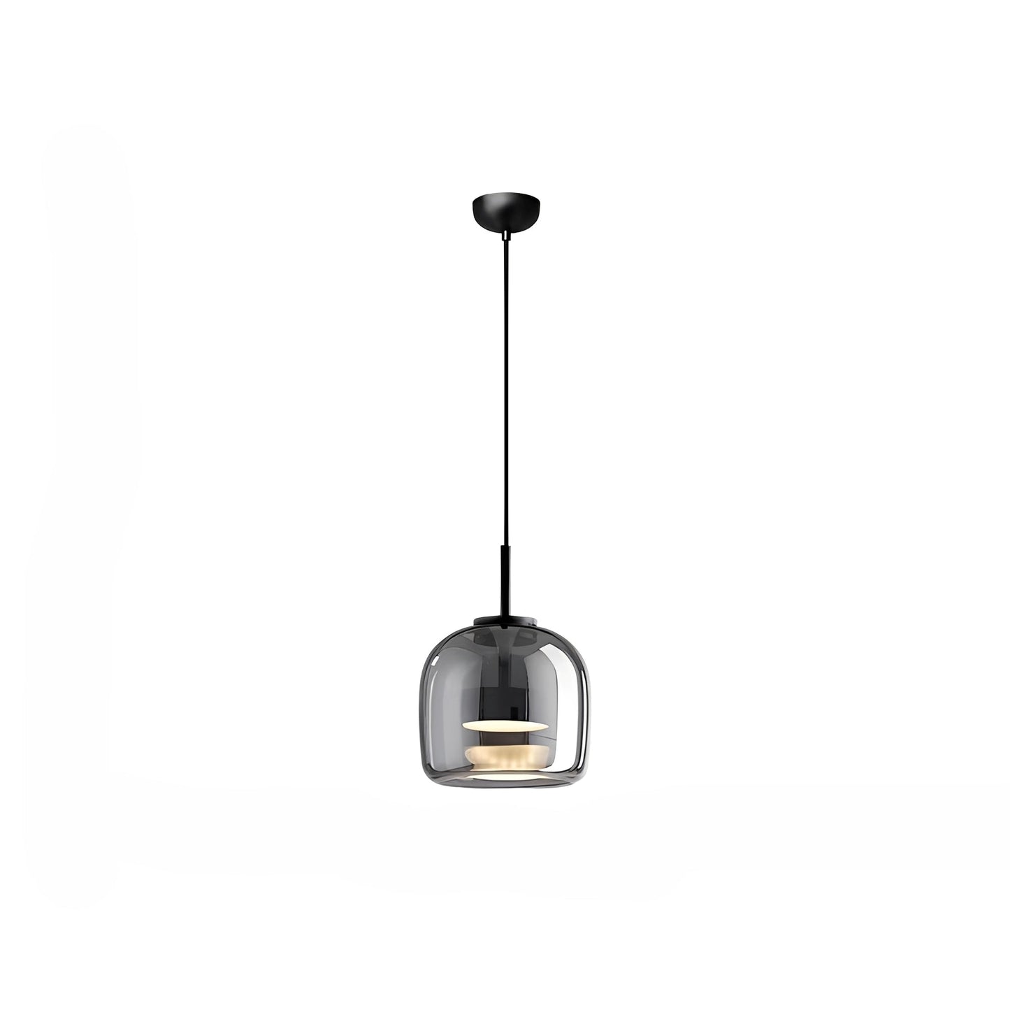 Renzo – Lampe pendante en verre cuivre italien