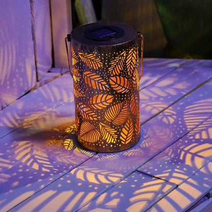 Sharon – Lanterne solaire avec projection de feuilles
