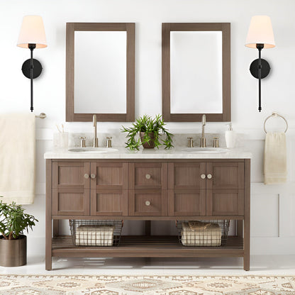 Noria – Élégante Applique Murale en Cuivre avec Abat-jour en Tissu