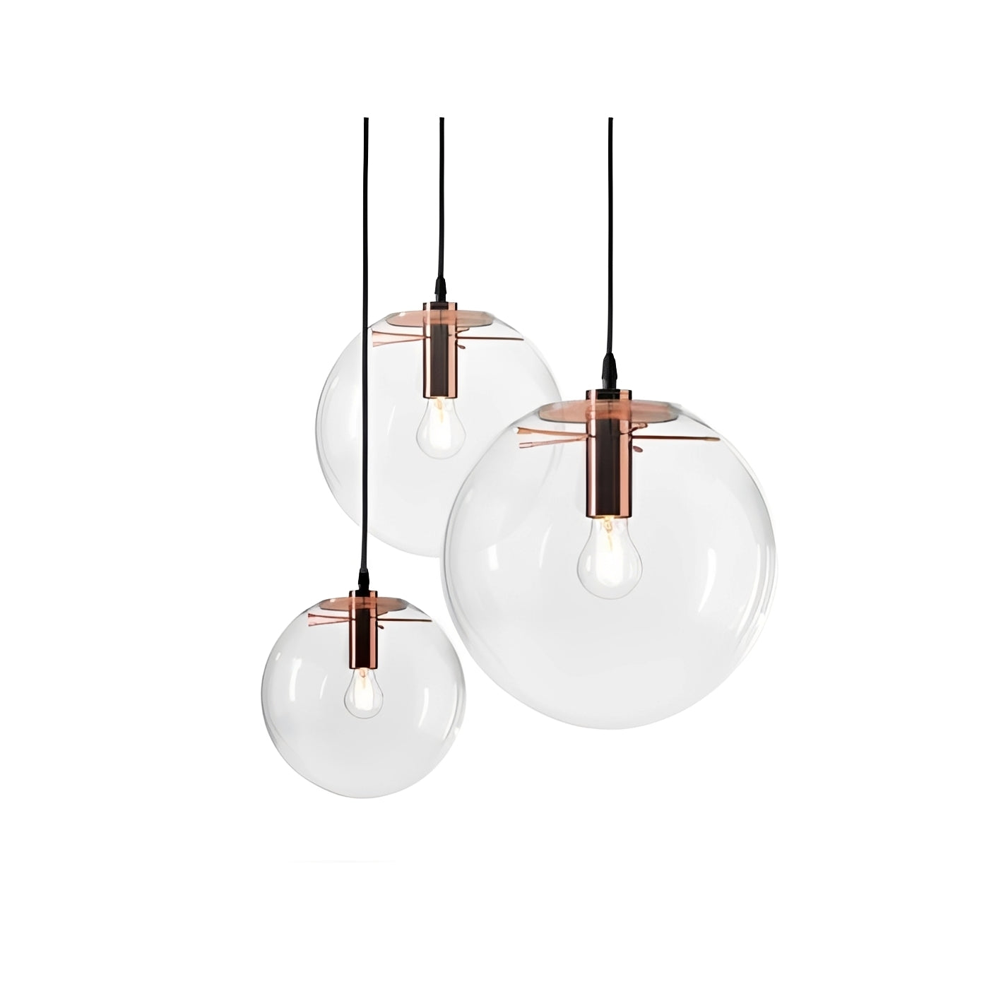 Brent – Suspension en verre postmoderne nordique