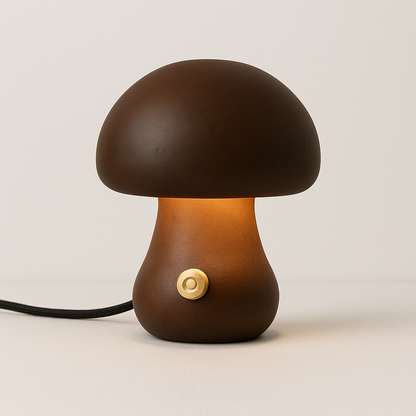 Mushka – Mignonne Lampe de Nuit LED en Bois Champignon
