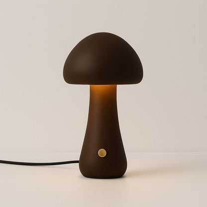 Mushka – Mignonne Lampe de Nuit LED en Bois Champignon