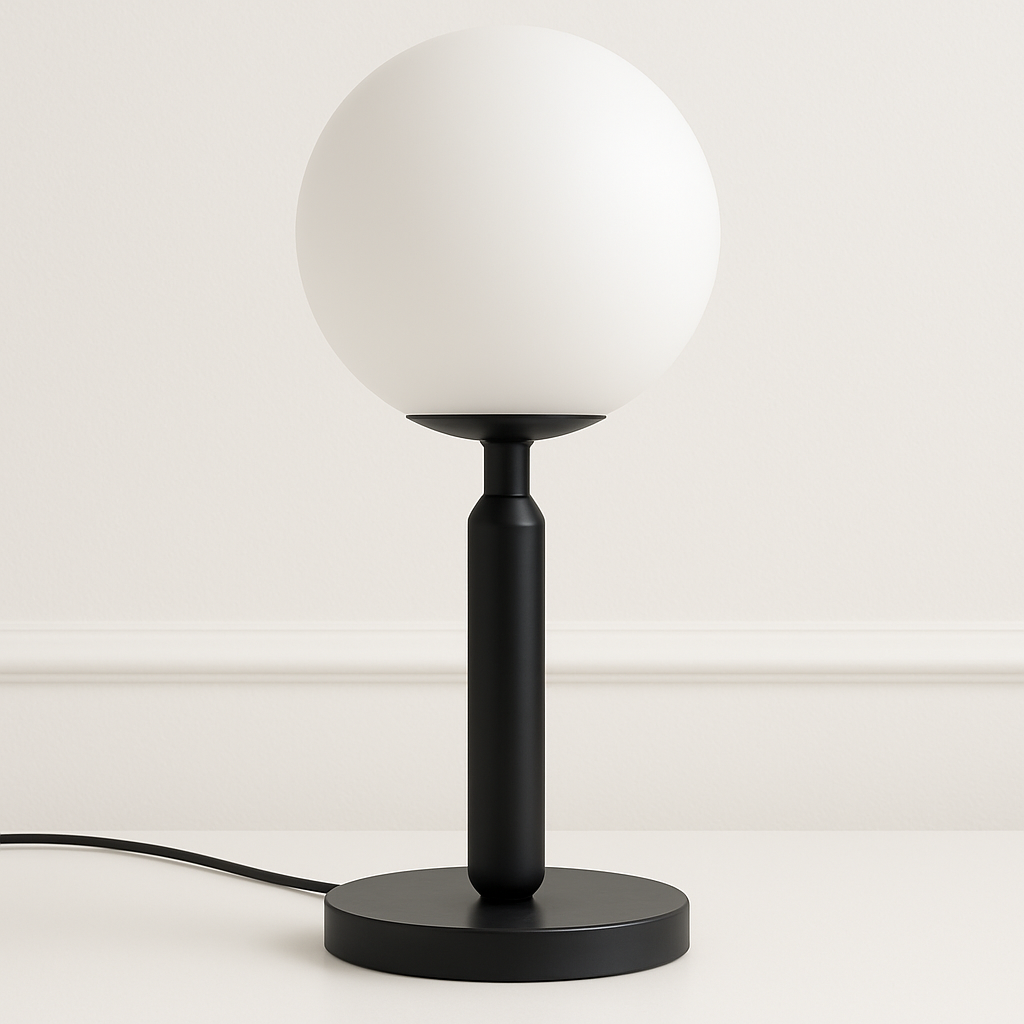 Lilith – Lampe de chevet en verre minimaliste