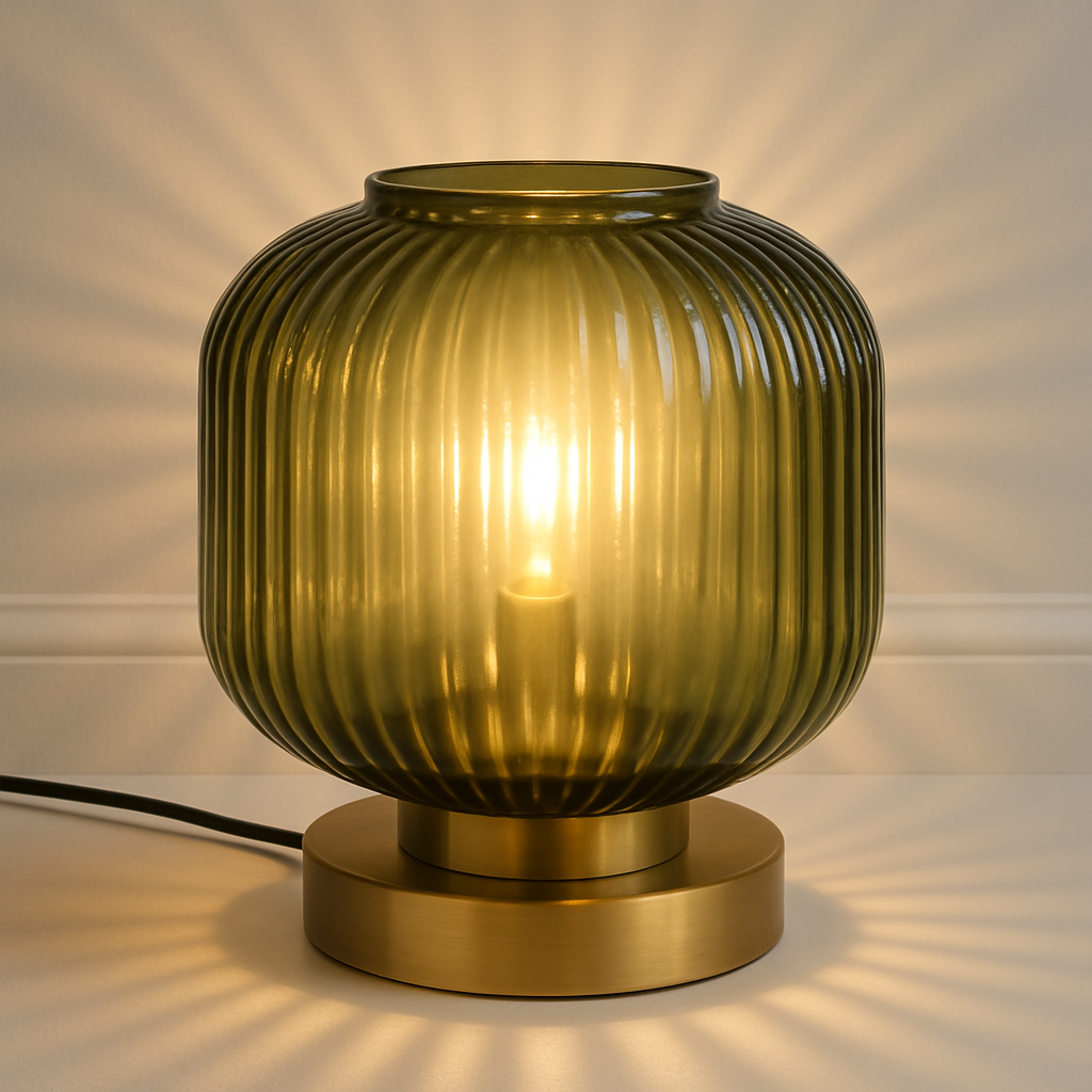 Luma – Lampe de bureau en verre minimaliste