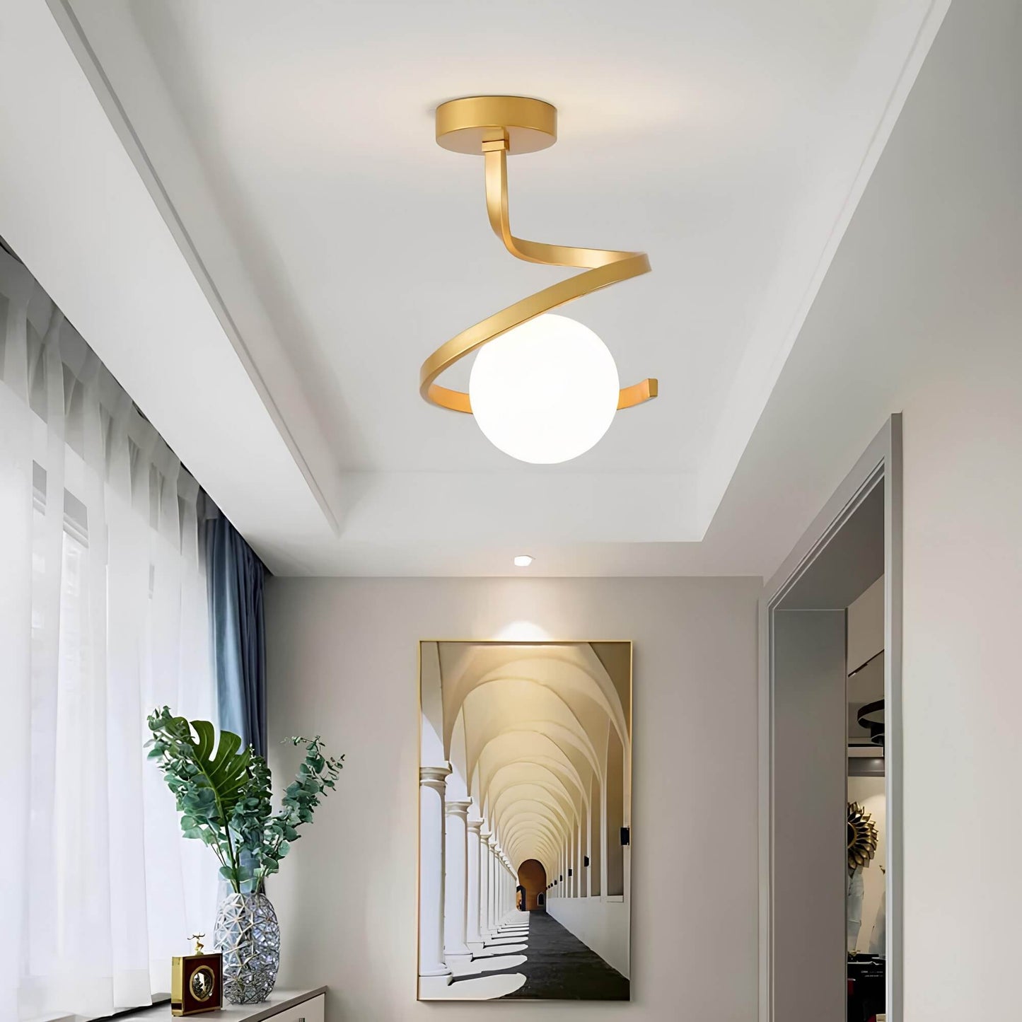 Lunetta – Plafonnier LED dimmable pour un éclairage de pièce stylisé et sans éblouissement