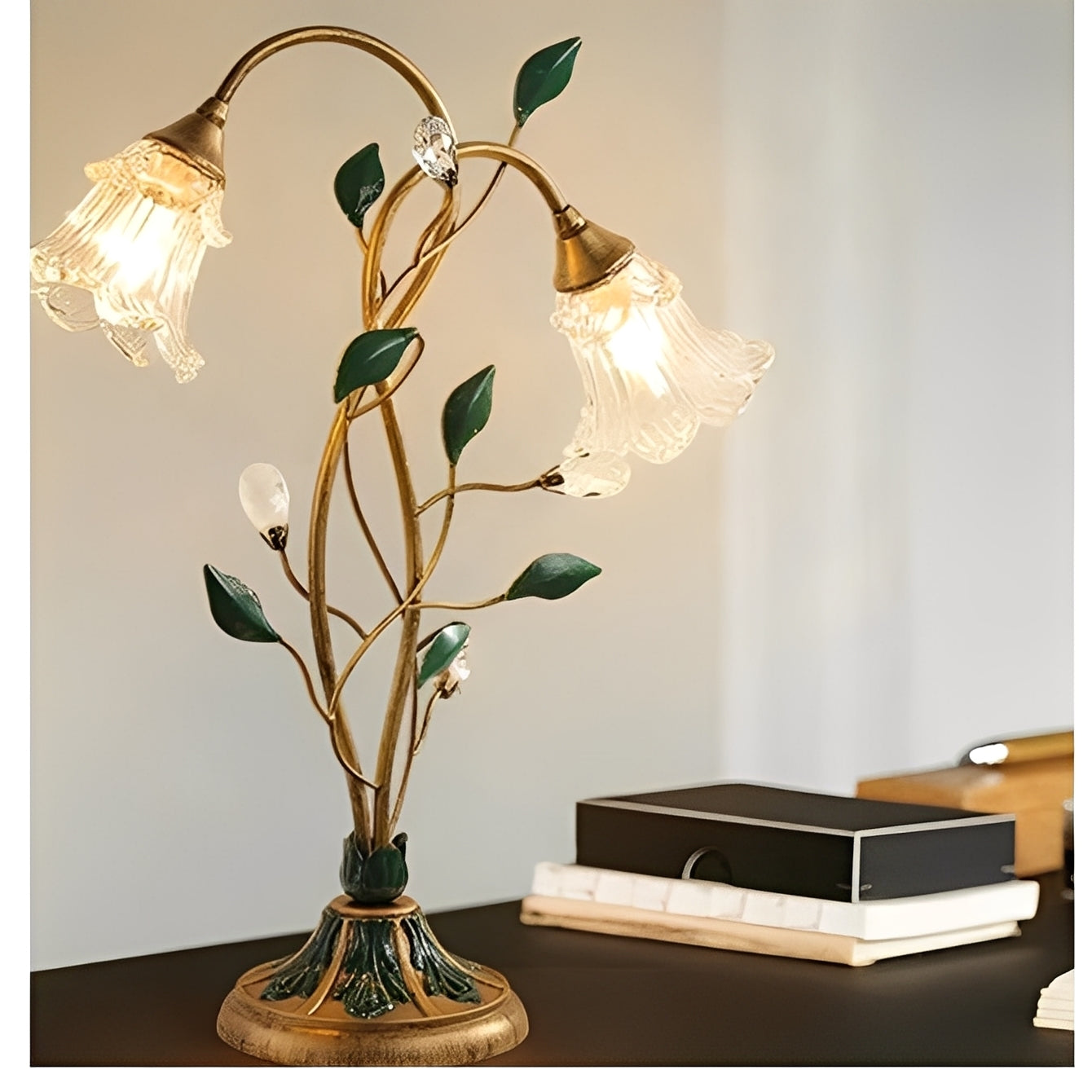 Elena – Lampe de table rétro américaine
