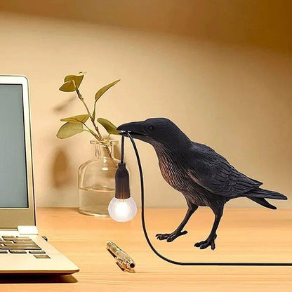 Lambert – Lampe Oiseau Nordique comme Lampe de Table ou Murale