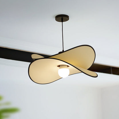 Kaori – Lampe suspendue en tissu style Wabi-Sabi : Beauté naturelle de l'imperfection
