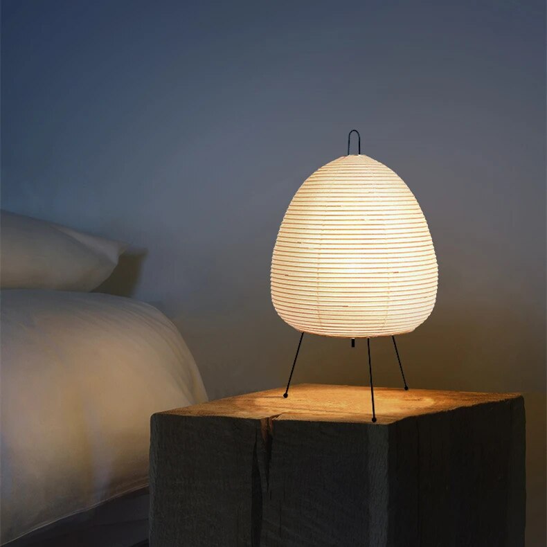LueurZen – Lampadaire japonais en papier de riz traditionnel