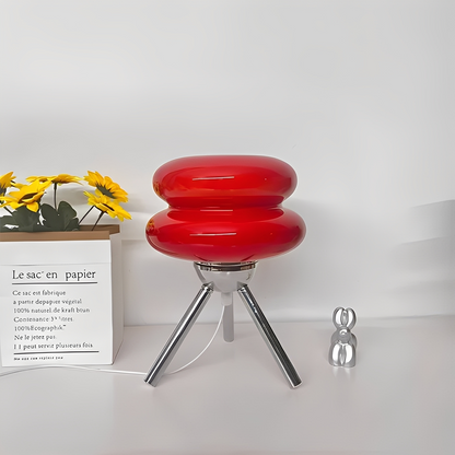 Yaren – Lampe de table en verre design Burger