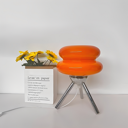 Yaren – Lampe de table en verre design Burger