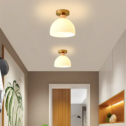 Liora – Plafonnier moderne en verre opale