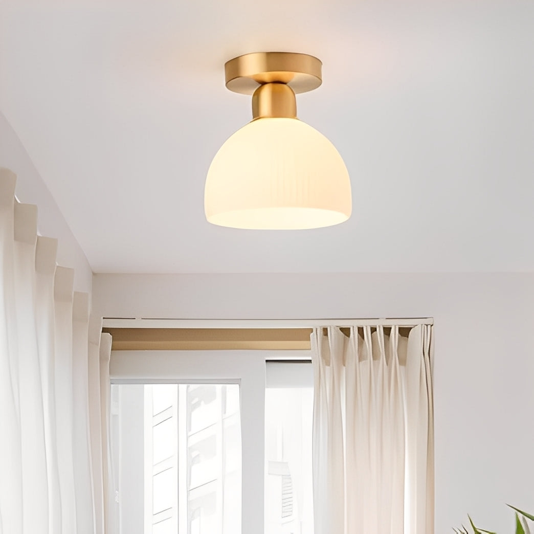 Liora – Plafonnier moderne en verre opale