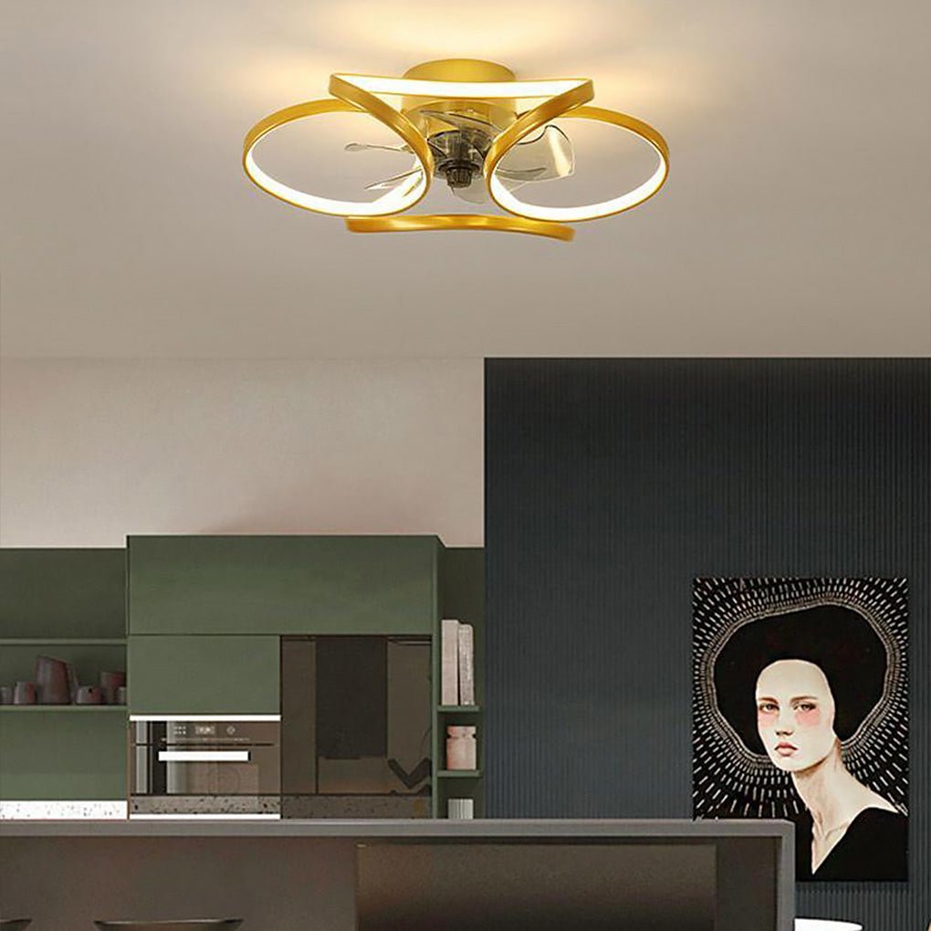 Bloem – Ventilateur de plafond LED moderne