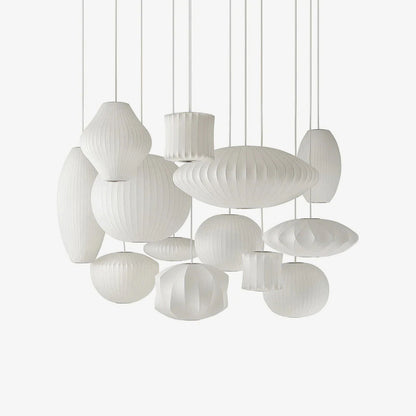 Xieno – Lustre en tissu au style moderne de lanterne