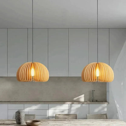 Itsuki – Lustre en bois japonais style Zen