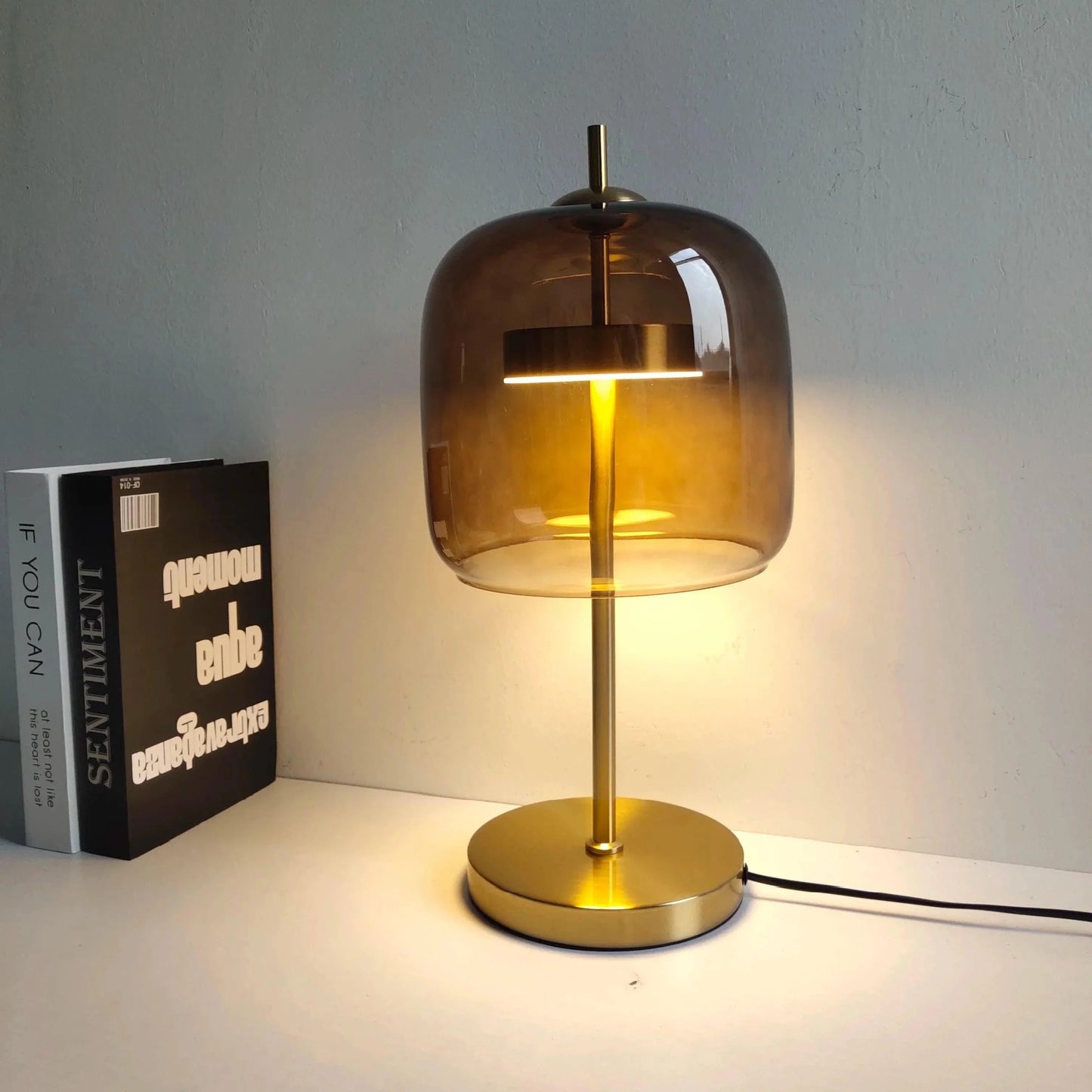 Kimel – Lampe de Table en Verre LED Moderne