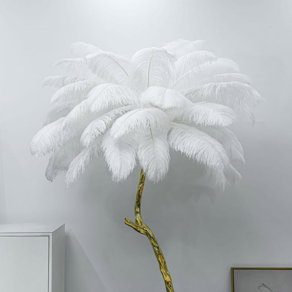 Franz – Lampe de Plancher Décorative en Résine Plume