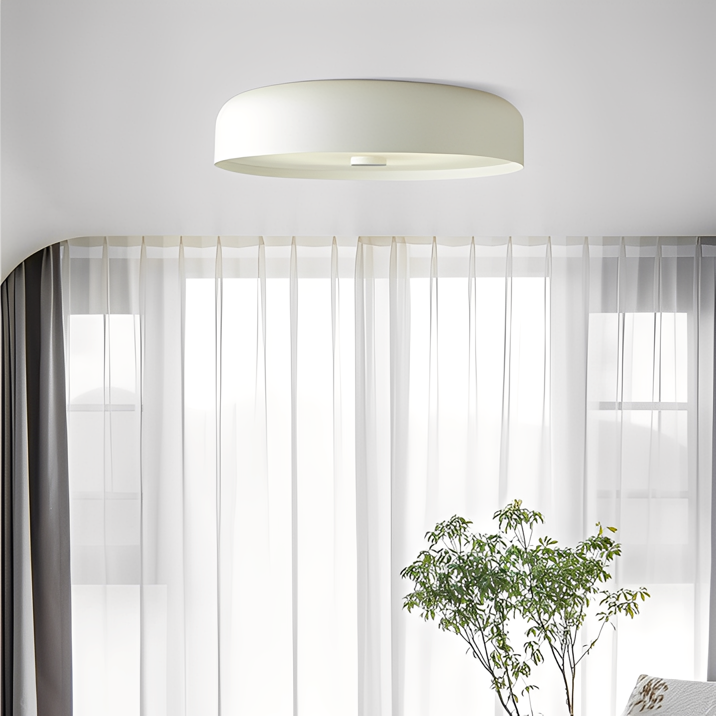 Tasha – Lampe de Plafond Ronde Minimaliste Italienne