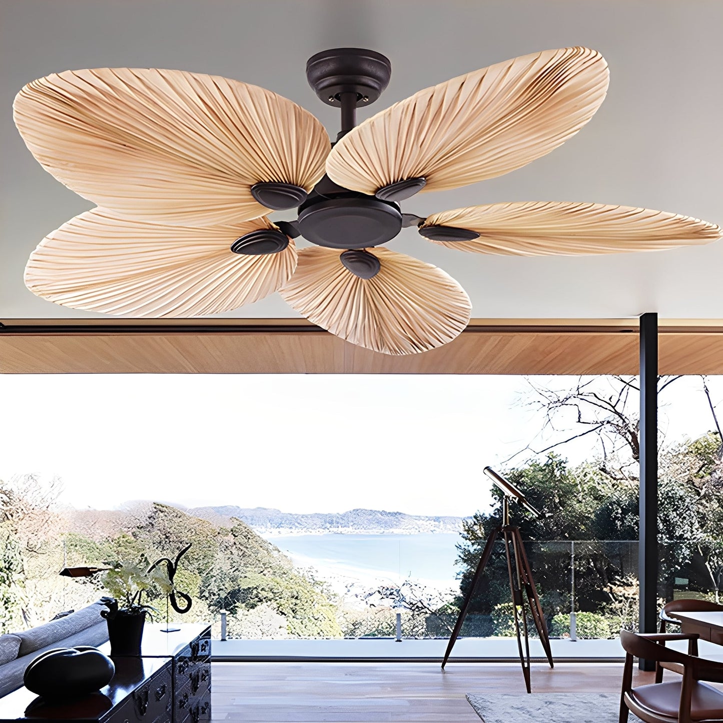 Kwai – Ventilateur de plafond traditionnel avec pales en bois