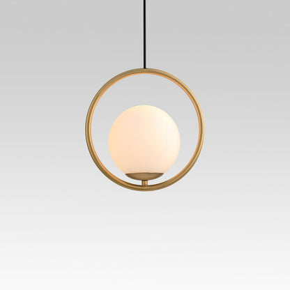 Bolzico – Suspension simple en verre sphérique