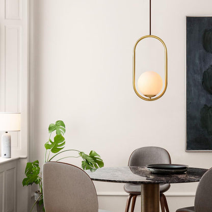Bolzico – Suspension simple en verre sphérique