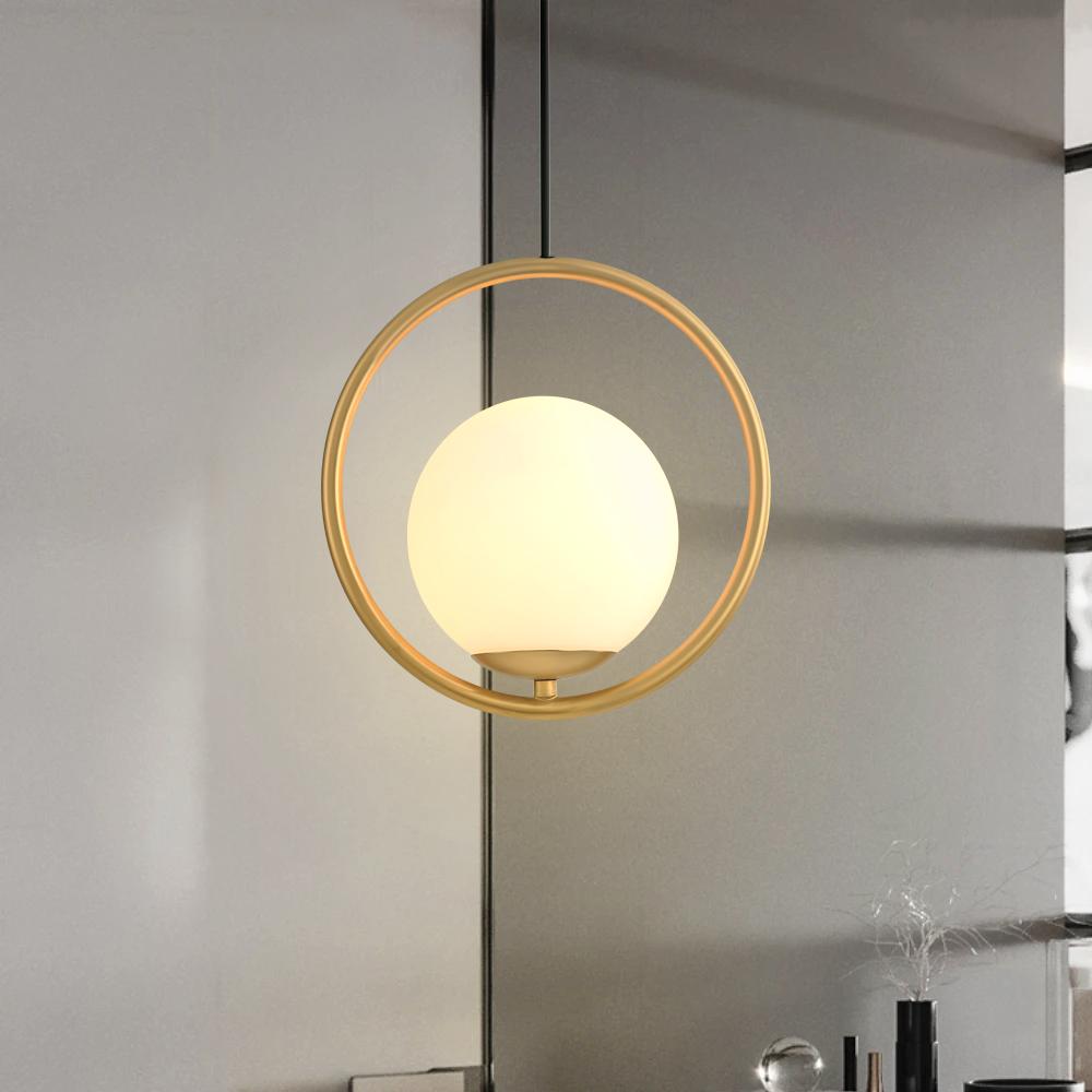 Bolzico – Suspension simple en verre sphérique