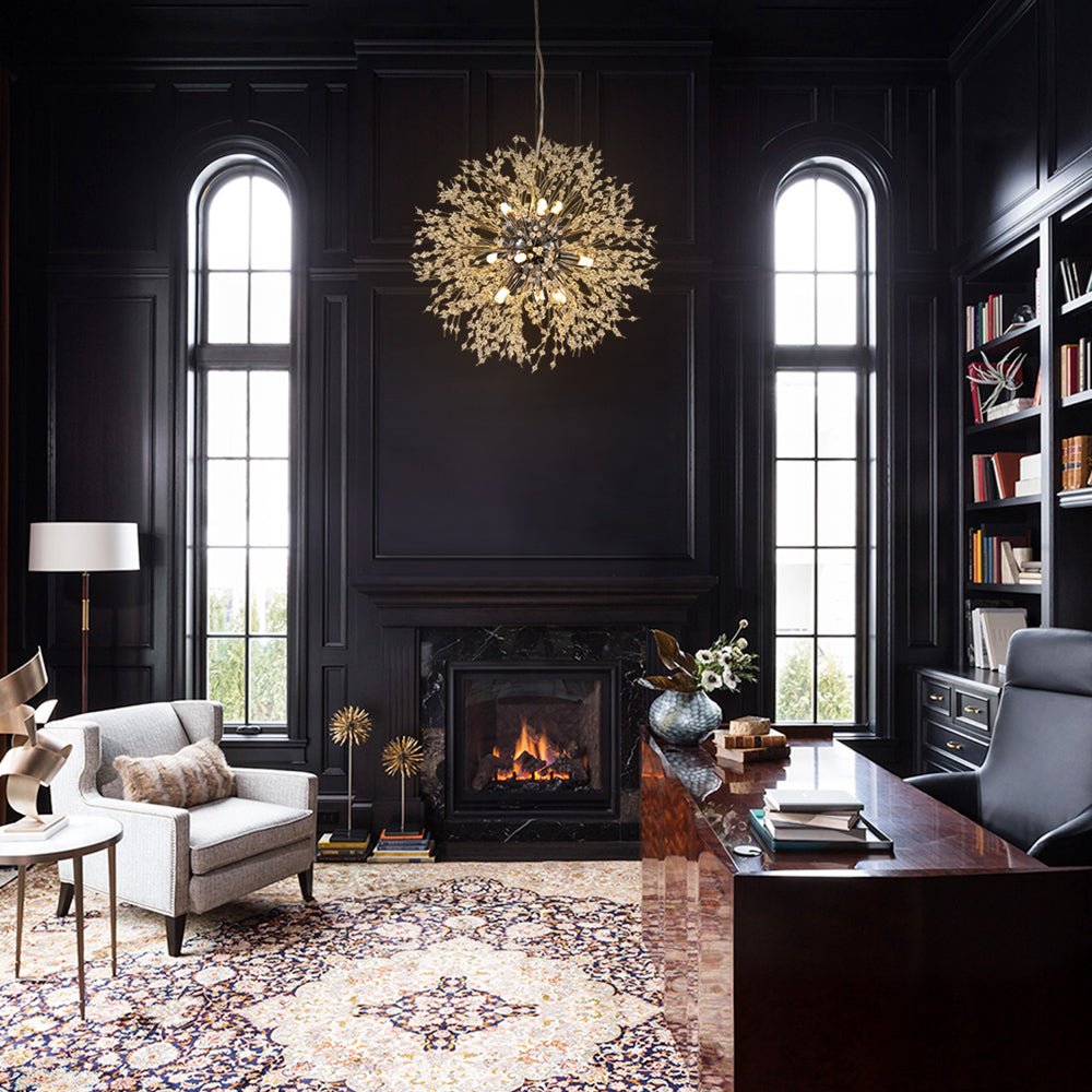 Nero – Lustre en cristal Dandelion