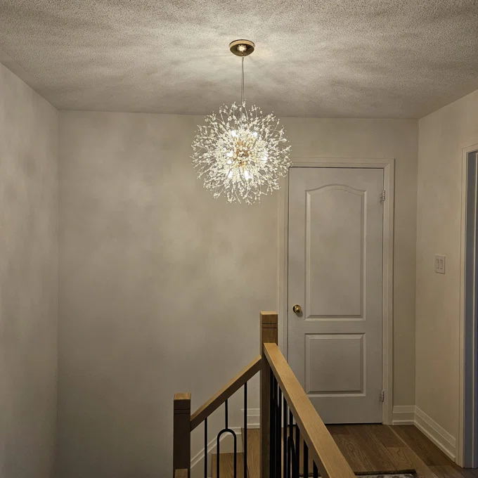 Nero – Lustre en cristal Dandelion