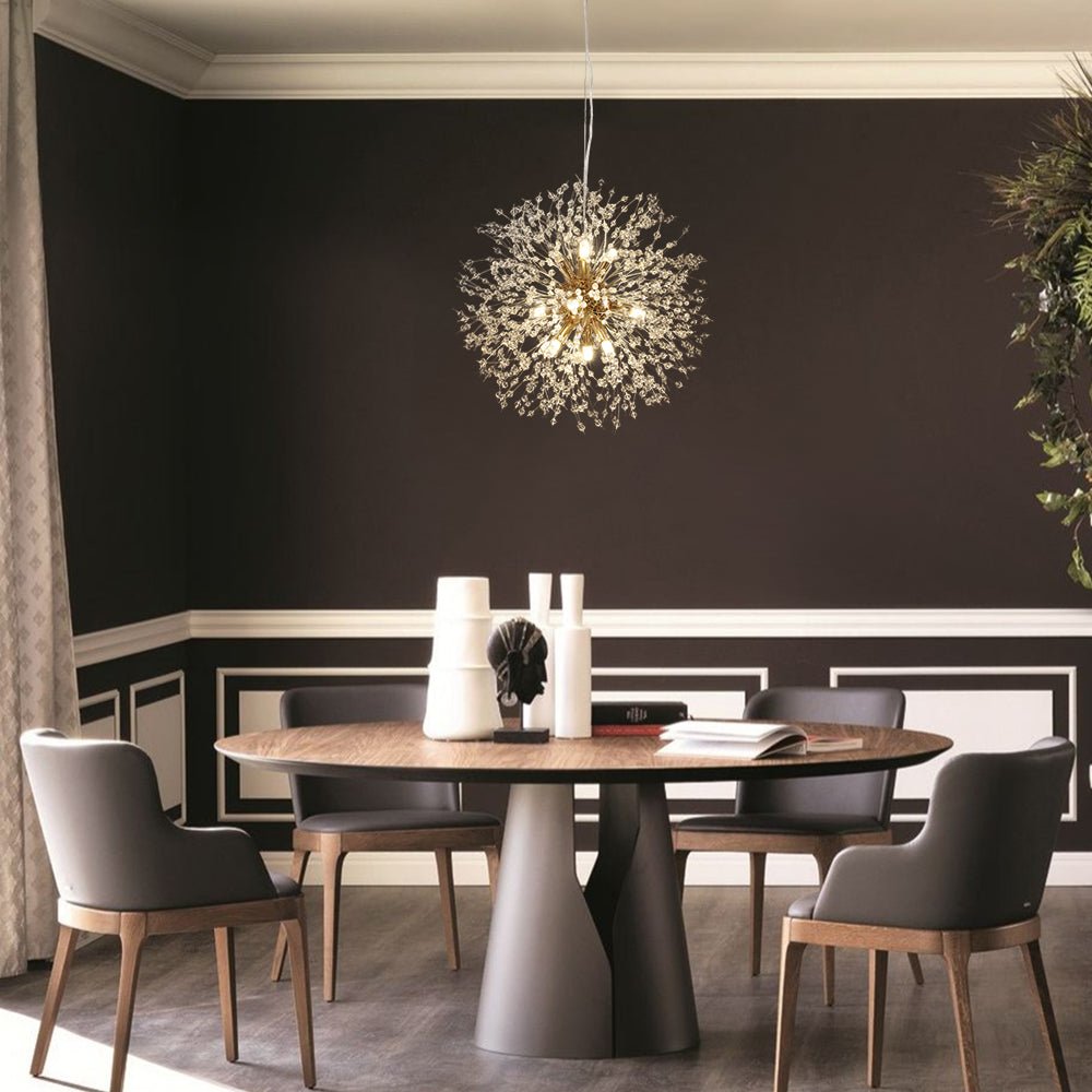 Nero – Lustre en cristal Dandelion