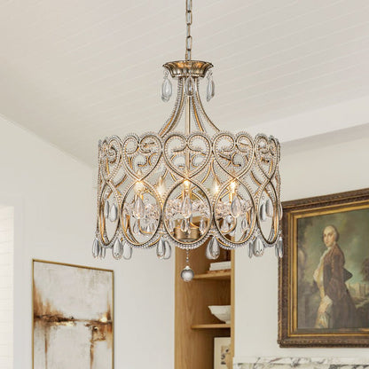 Janella – Lustre en cristal antique