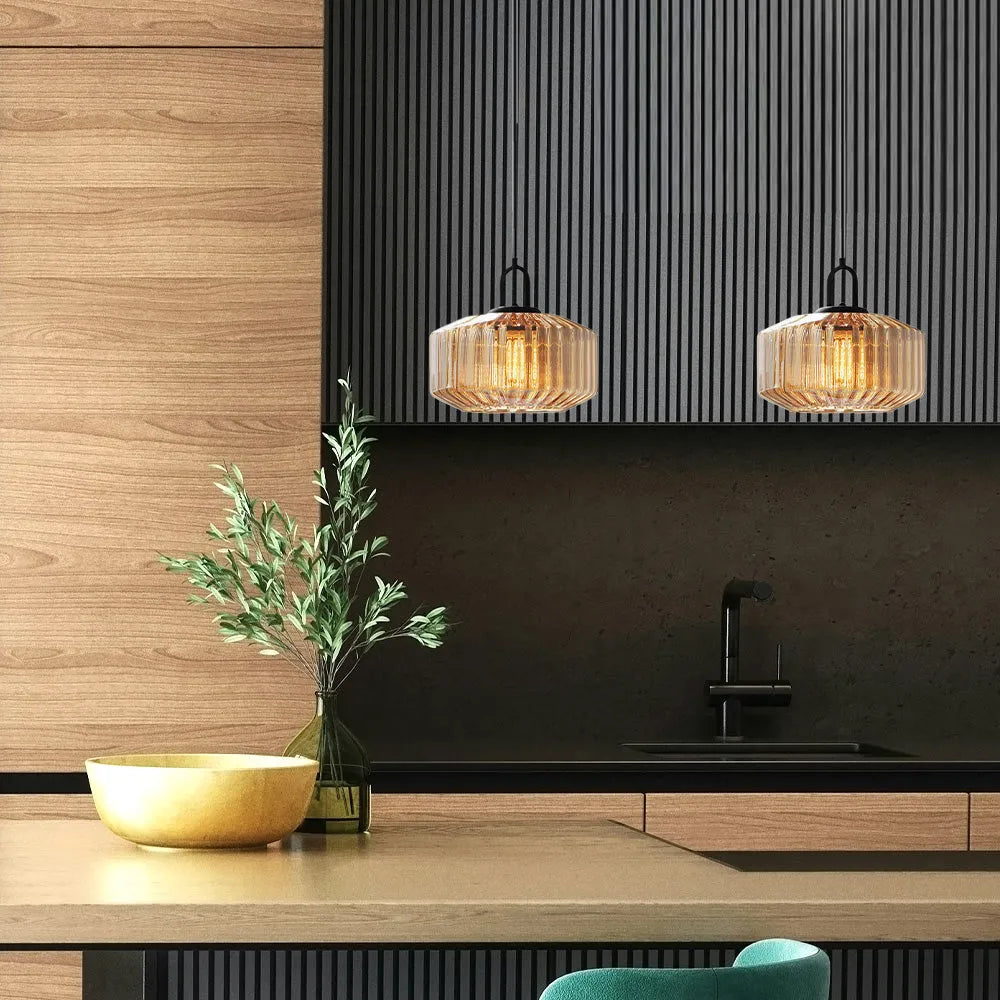 Vireo – Suspension en verre moderne