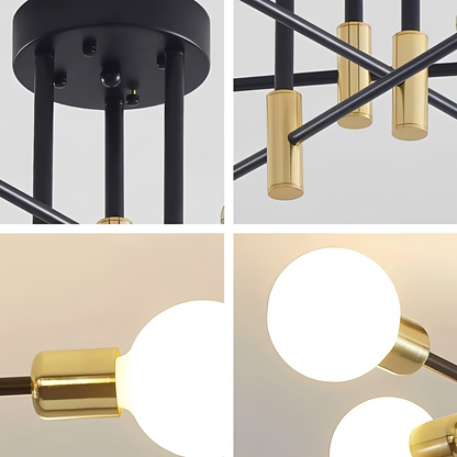 Orvian – Lampe de plafond en fer forgé personnalisée